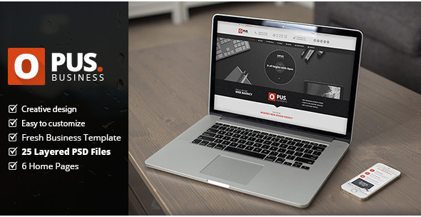 Opus - Business PSD Template