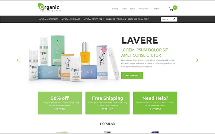 Organic Goods PrestaShop Theme