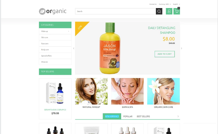 Organic PrestaShop Theme