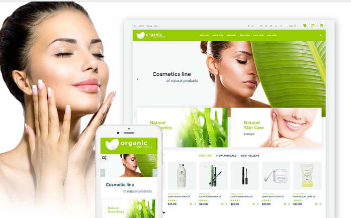 Organic cosmetics - responsive PrestaShop Theme