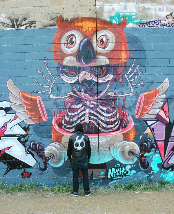 Owl-Street-Graffiti: Best Creative Graffiti Artworks