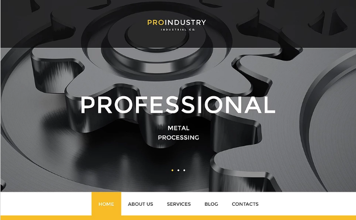 PRO Industry PSD Template