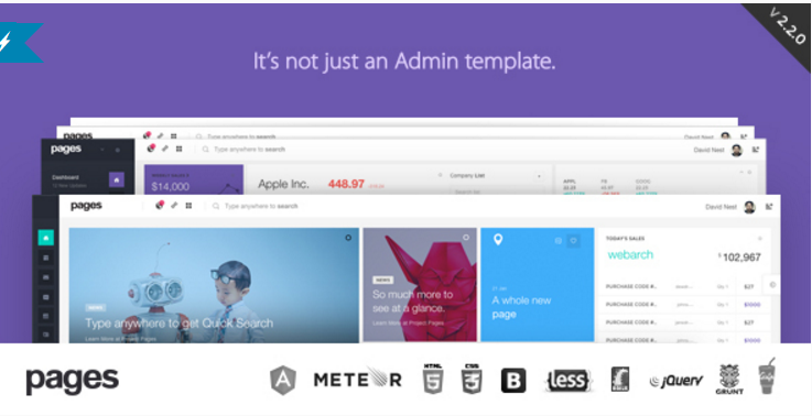 Pages - Admin Dashboard Template & Web App