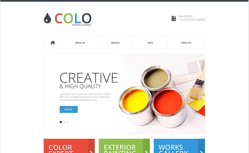 Painting Company Responsive Website Template