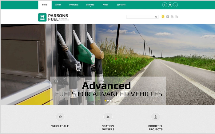  Parsons Fuel Website Template