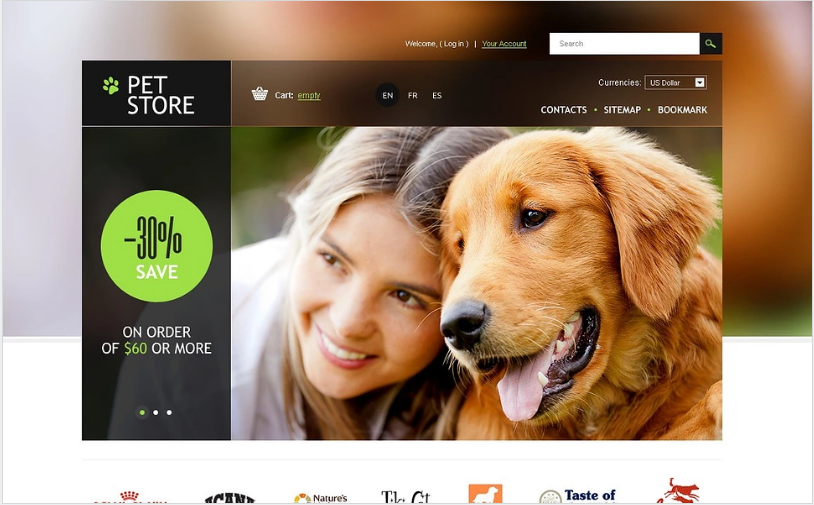 Pet Store PrestaShop Theme