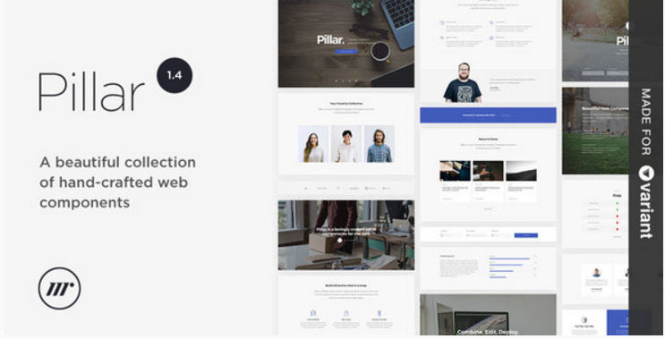 Pillar Multipurpose HTML + Variant Page Builder
