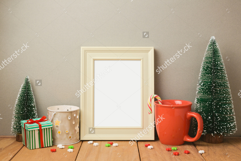 Poster Frame Mockup Template: Attractive Christmas Mockups