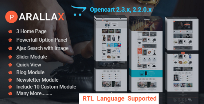 Prallax-Multipurpose OpenCart Template