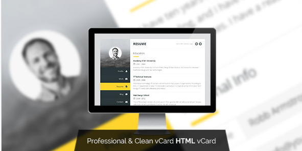 Premium Layers HTML vCard & Resume Template