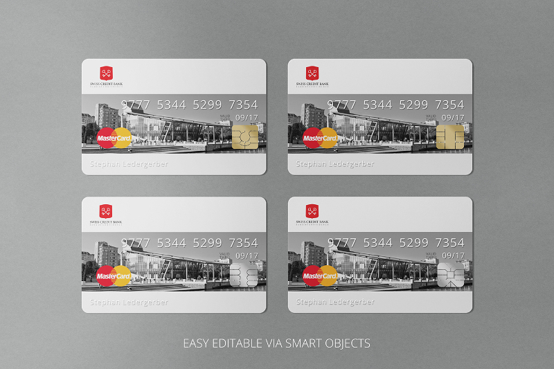 Printable Letterpress Bank Card