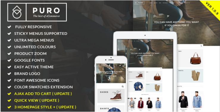 Puro - Responsive Magento Theme