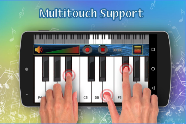 Real Piano Keyboard Topmost Free Music Android App