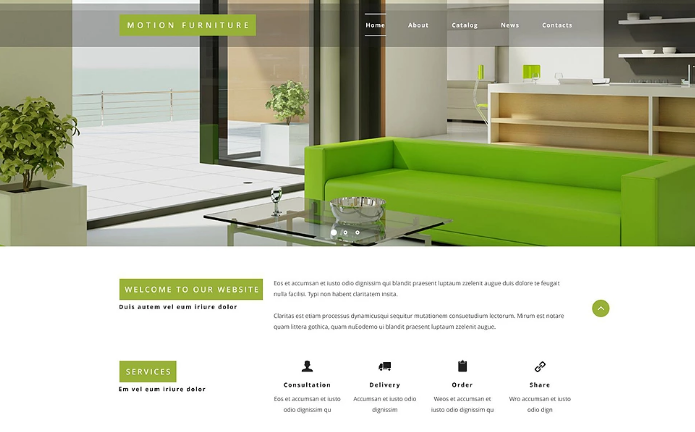 Reclining Furniture Website Template