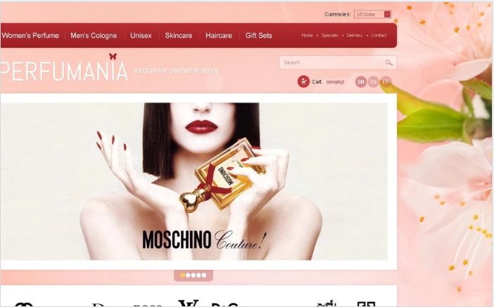 Redolent Perfumes PrestaShop Theme