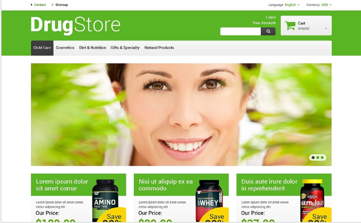 Reliable Drugstore PrestaShop Theme