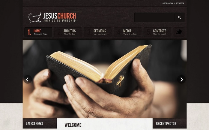 Religious: Church PSD Design Templates