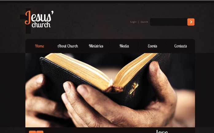 Religious Website Template