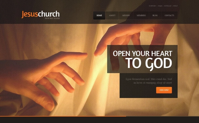 Religious Website Template