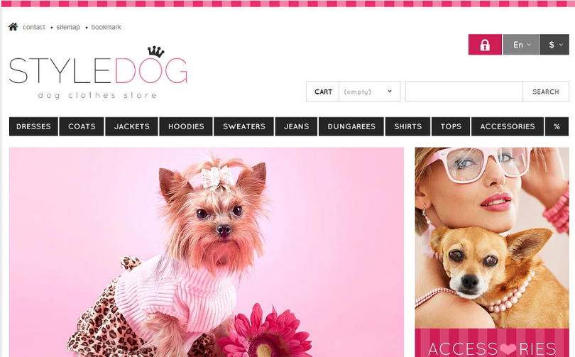 Responsive Dog Style Store PrestaShop Theme