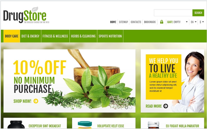 Responsive Drug Store PrestaShop Theme