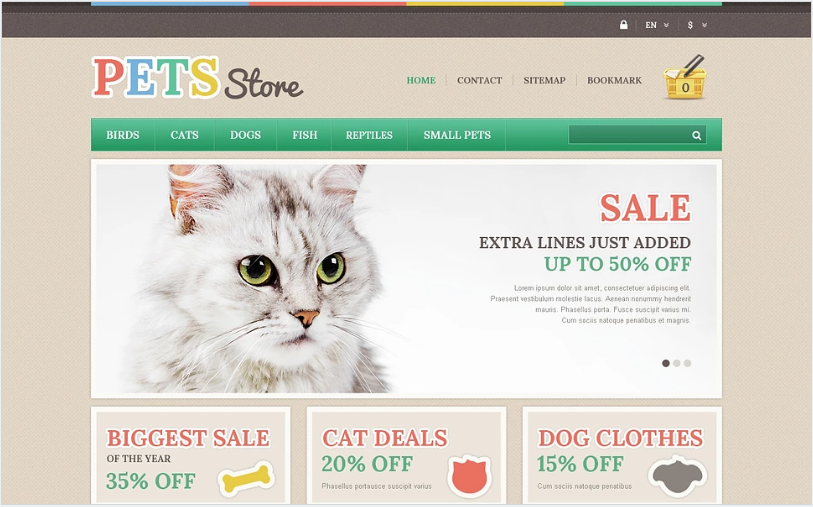 Pets Store PrestaShop Theme