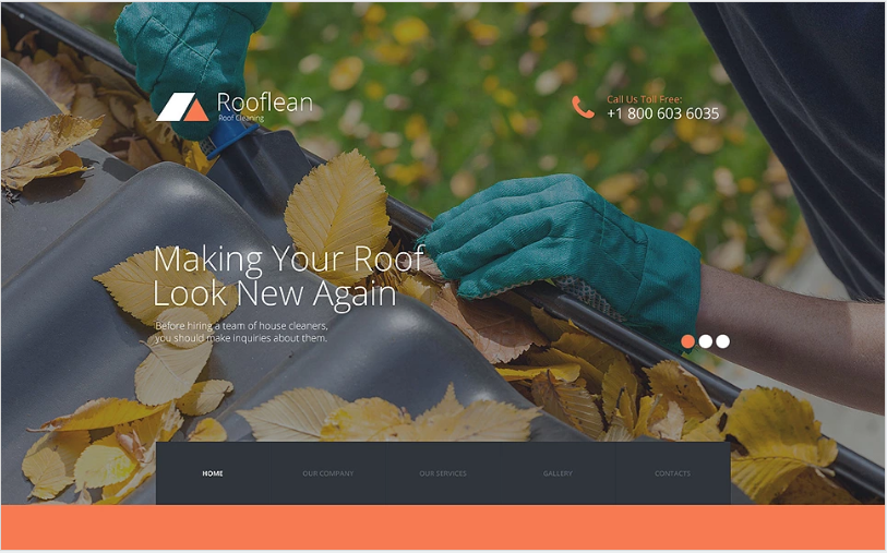 Rooflean Website Template