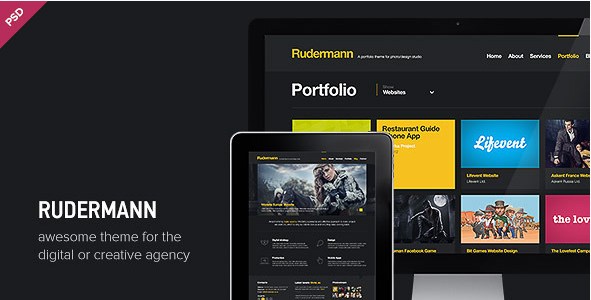 Rudermann - Agency Business PSD Template