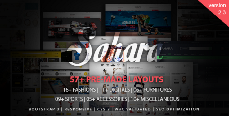 SAHARA - Responsive Magento Themes