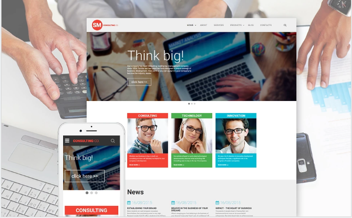 SM Consulting Co Website Template