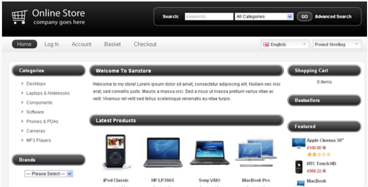 Sanstore: Technology OpenCart Themes