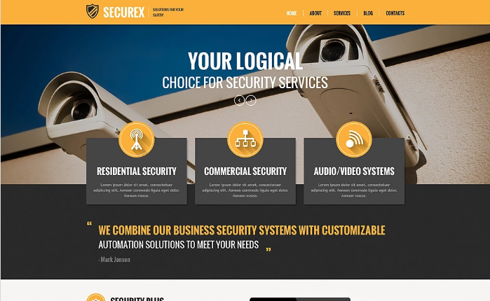 Securex PSD Template