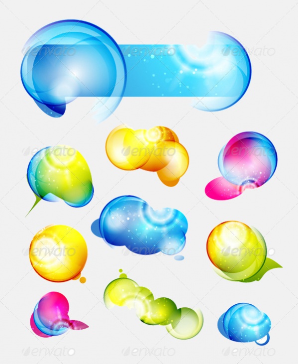 Shiny Abstract Vector Brilliant Collection Of Shapes