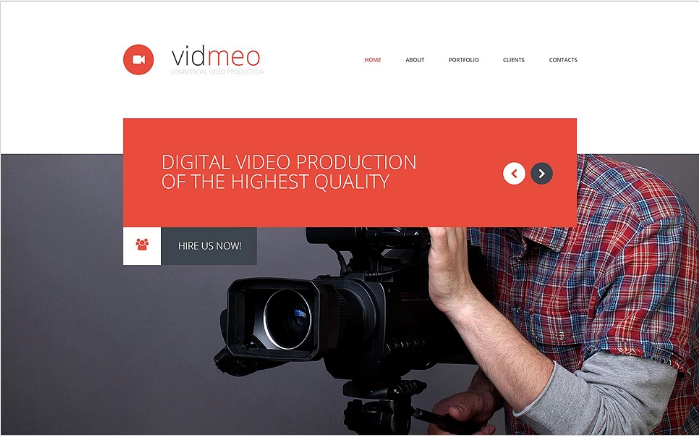 Solutions for Video Studio Website Template