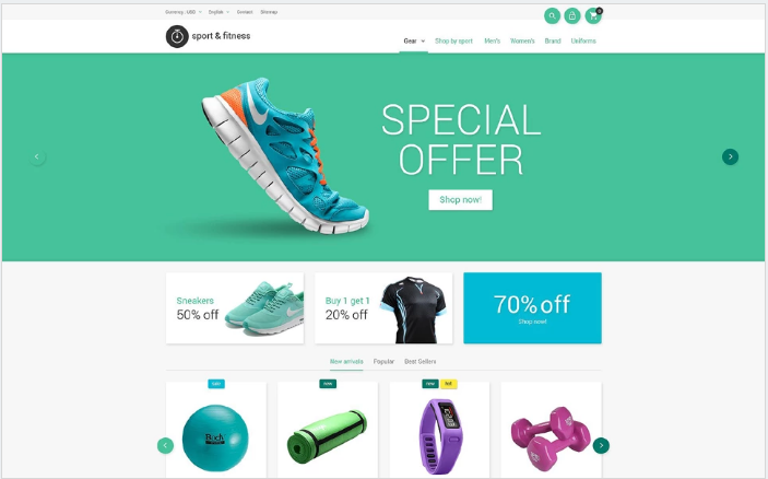 Sporting Goods PrestaShop Theme