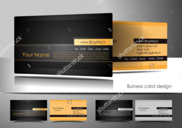 Standard Business Cards with Stripes