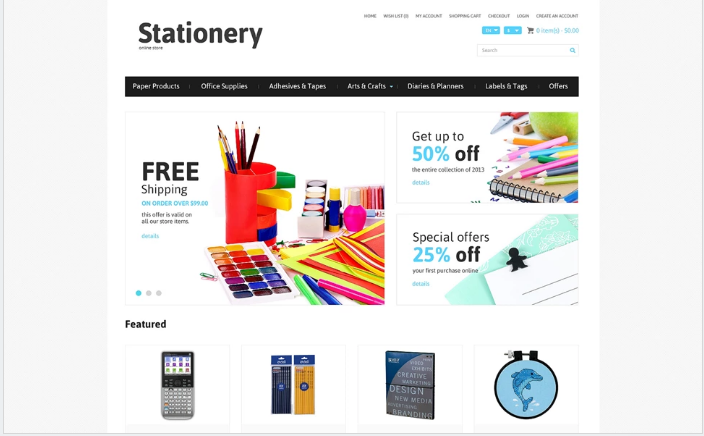 Stationery Responsive OpenCart Template