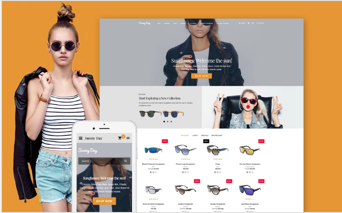 Sunny Day - Responsive OpenCart template + RTL