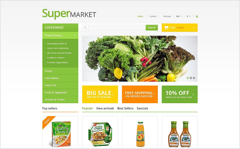 Supermarket: Best Selling PrestaShop Themes