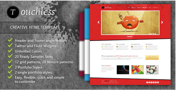 TOUCHLESS: Creative HTML Website Templates