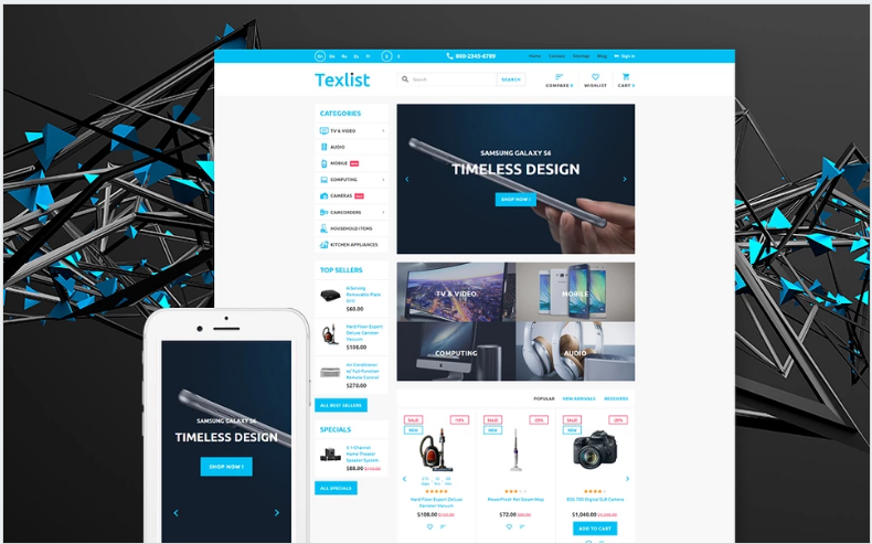 Texlist: PrestaShop Technology Themes