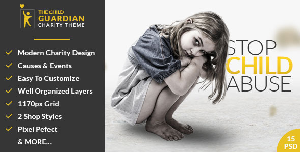 The Child Guardian - Charity PSD Template