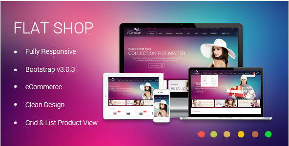 The New Flat Shop - HTML Template