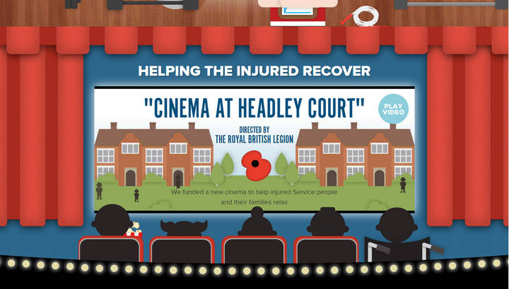 The Royal British Legion: Great Parallax Scrolling Website Examples