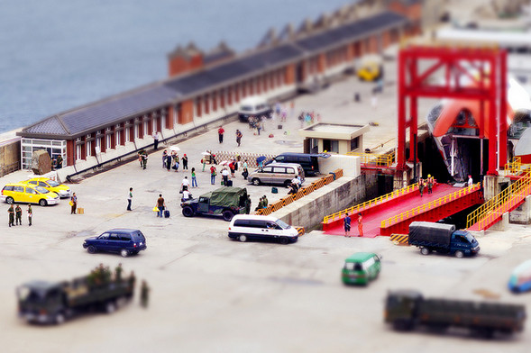 Tilt-shift-Jhongjhu-Port