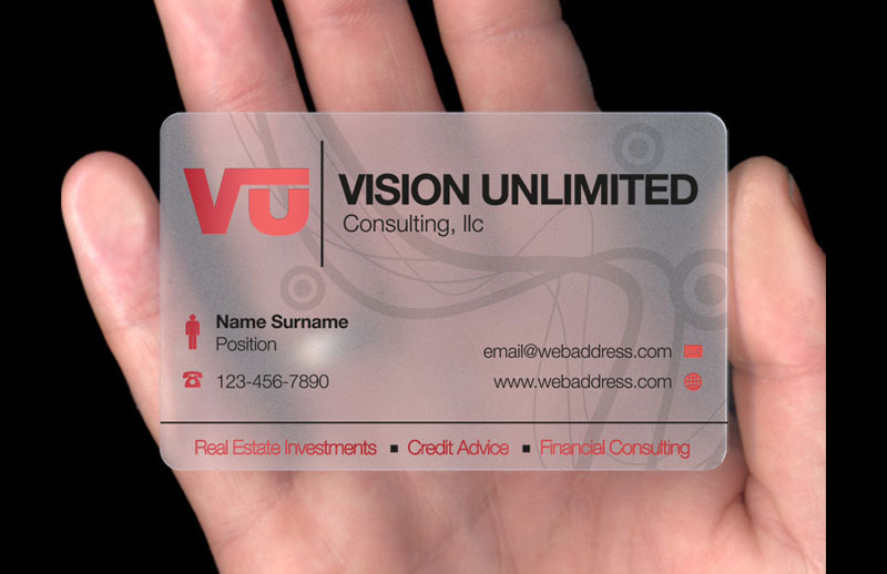 Translucent Plastic Card