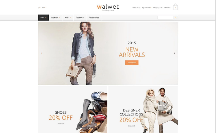 Trendy Clothes Store OpenCart Template