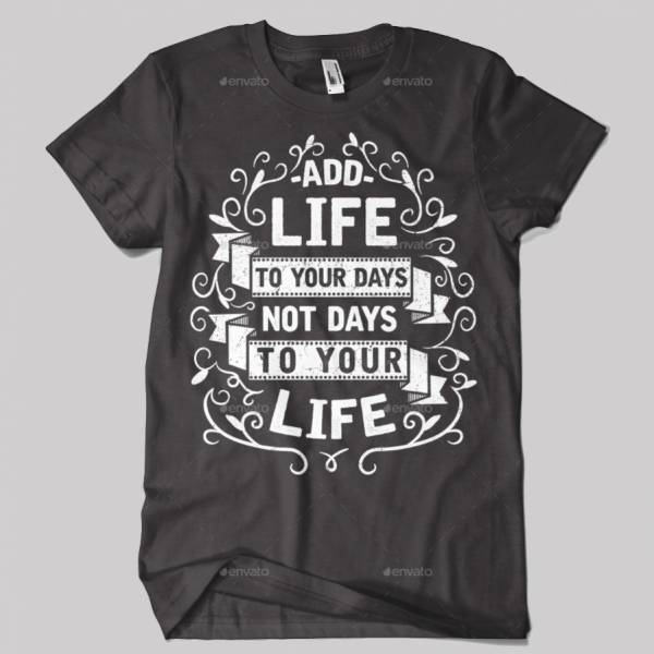 Typography T Shirt Design Template 