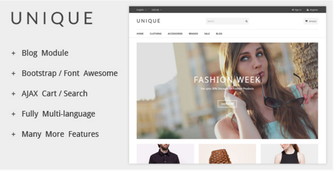 UniqueShop: Best Selling PrestaShop Themes