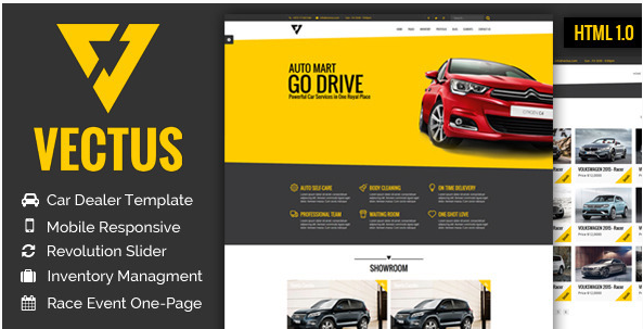 VECTUS - Car Dealership & Business HTML Template